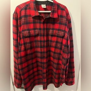 Red North Face Flannel